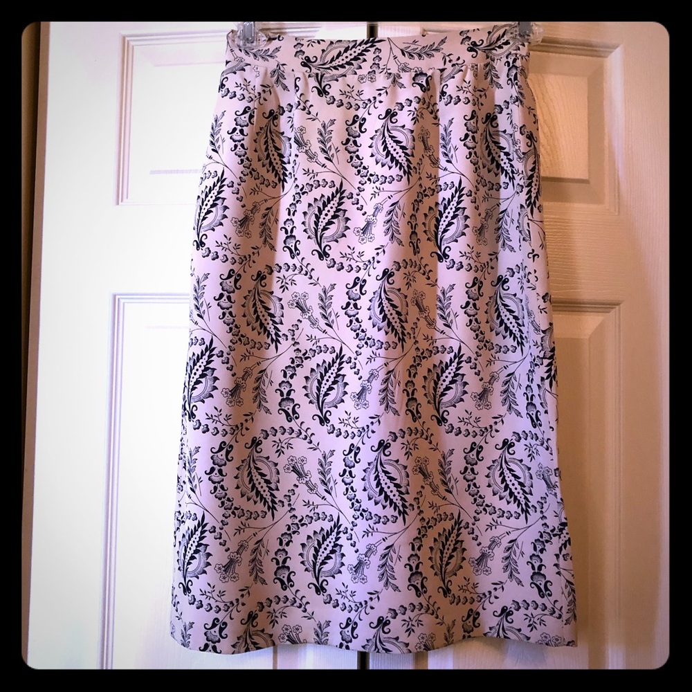 Anita Belle 100% Silk Floral Skirt